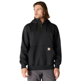 Carhartt Rain Defender Loose-Fit Heavyweight Quarter-Zip Hoodie Black