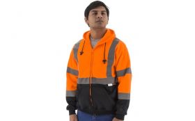 Majestic Glove Hi-Vis Zip up Sweatshirt