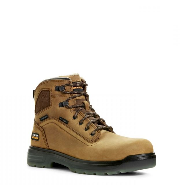 Ariat Turbo 6” H20 Carbon-toe Men’s Brown Safety Work Sz 13 s-l400.jpg main image 2