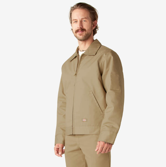 Men's Dickies Lined Eisenhower Jacket - Khaki