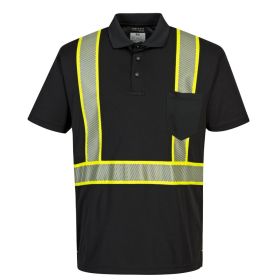 Portwest Iona Plus Enhanced Polo Shirt - Black
