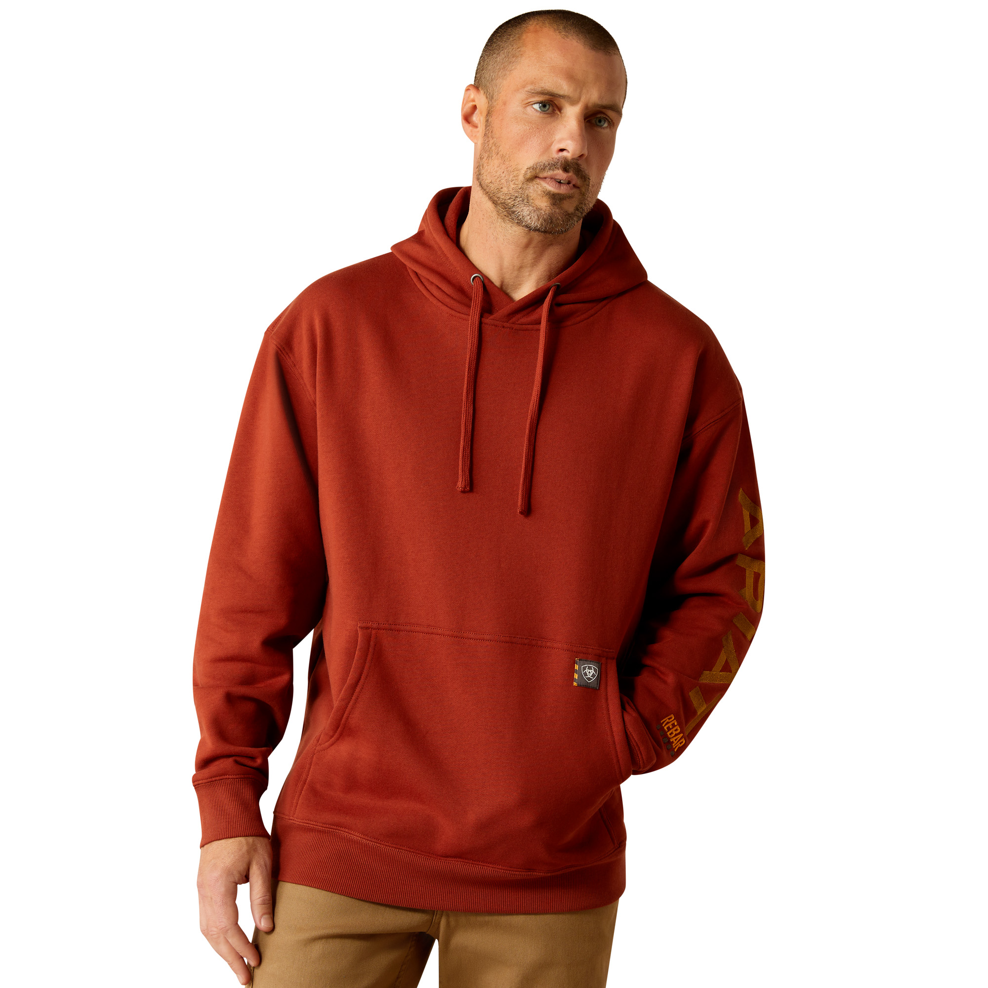 Ariat Rebar Midweight Graphic Hoodie - Burnt Henna
