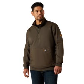 Ariat Rebar Workman Duracanvas 1/4 Zip Sweatshirt - Earth