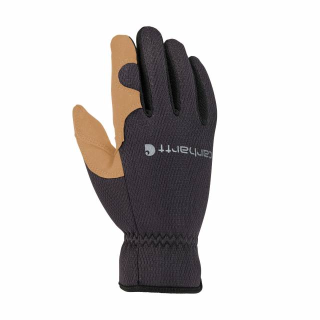 Men's Carhartt High Dexterity Open Cuff Glove - Black Barley