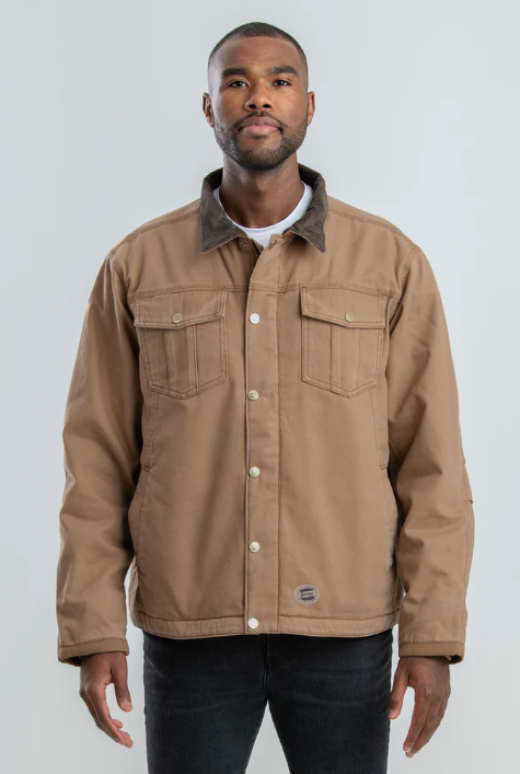 Men's Berne Retro Washed Sherpa-Lined Jacket