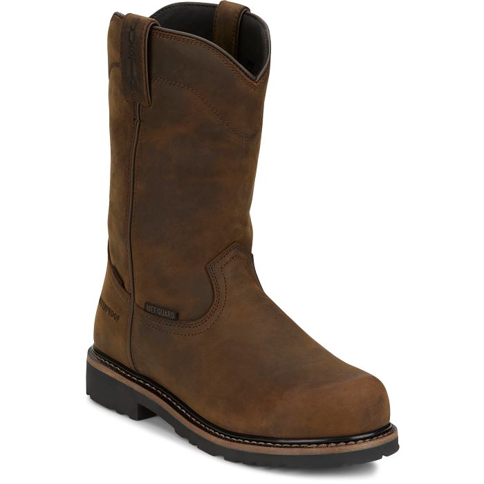 Men's Justin Pulley Pull-On Waterproof Met Guard Composite Toe