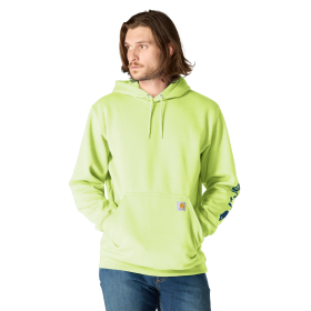 Carhartt Midweight Signature Sleeve Logo Hoodie - Bright Lime