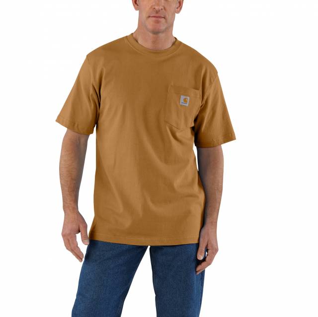 Carhartt Short Sleeve Pocket T-shirt - Brown