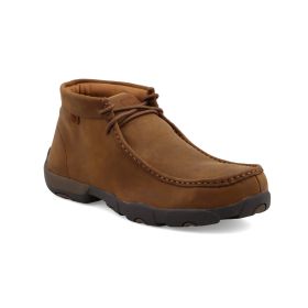 Men's Twisted X Chukka Driving Moc Steel Toe-Destressed Saddle