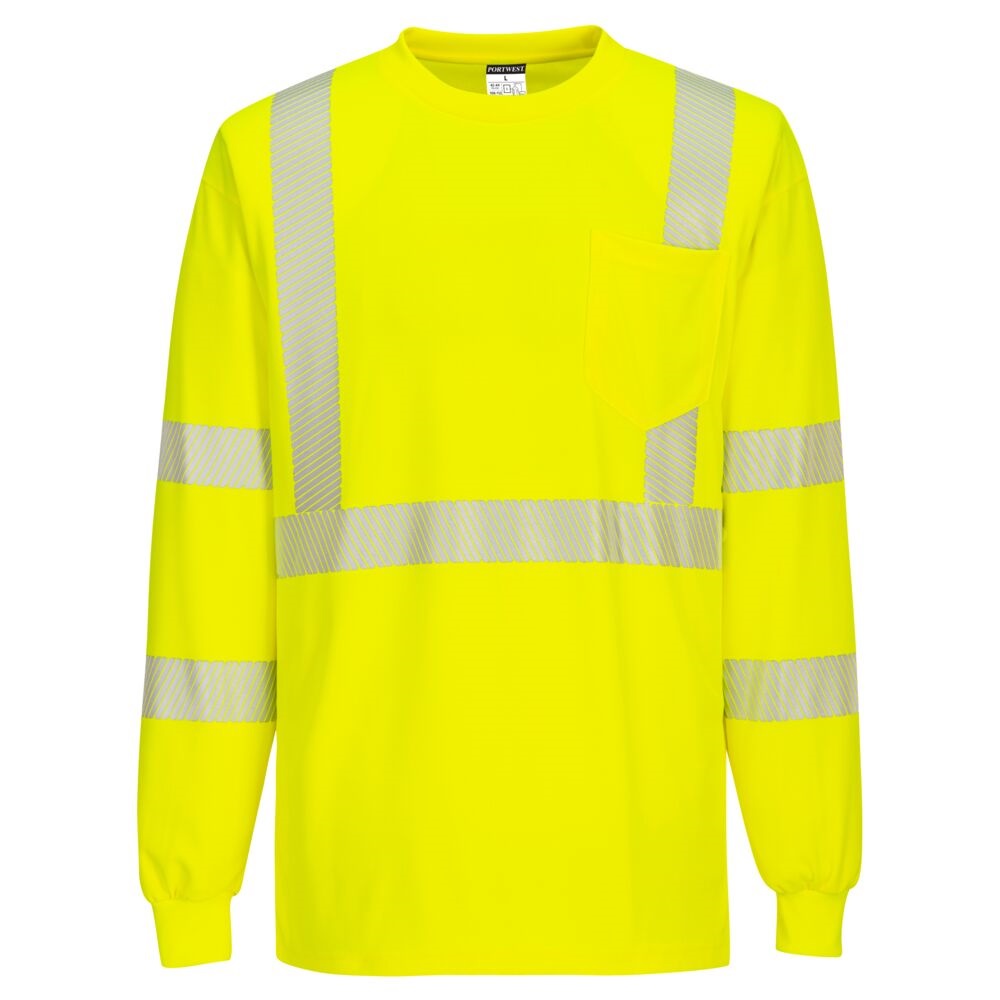 Portwest Hi-Vis Segmented Tape T-Shirt L/S