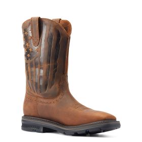 Men's Sierra Shock Shield Patriot Work Boot - Soft Toe