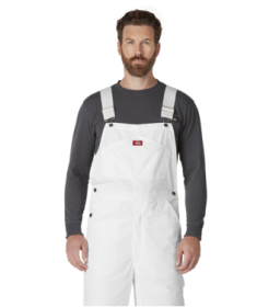Men's Dickies Painter's Bib Overall - White