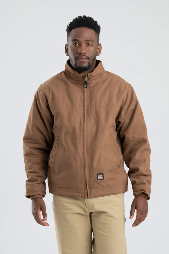 Men's Berne Flannel Workman's Jacket - Driftwood