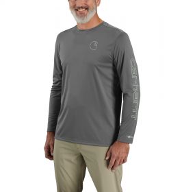 Men's Carhartt Force Sun Defender Relaxed Logo T - Steel
