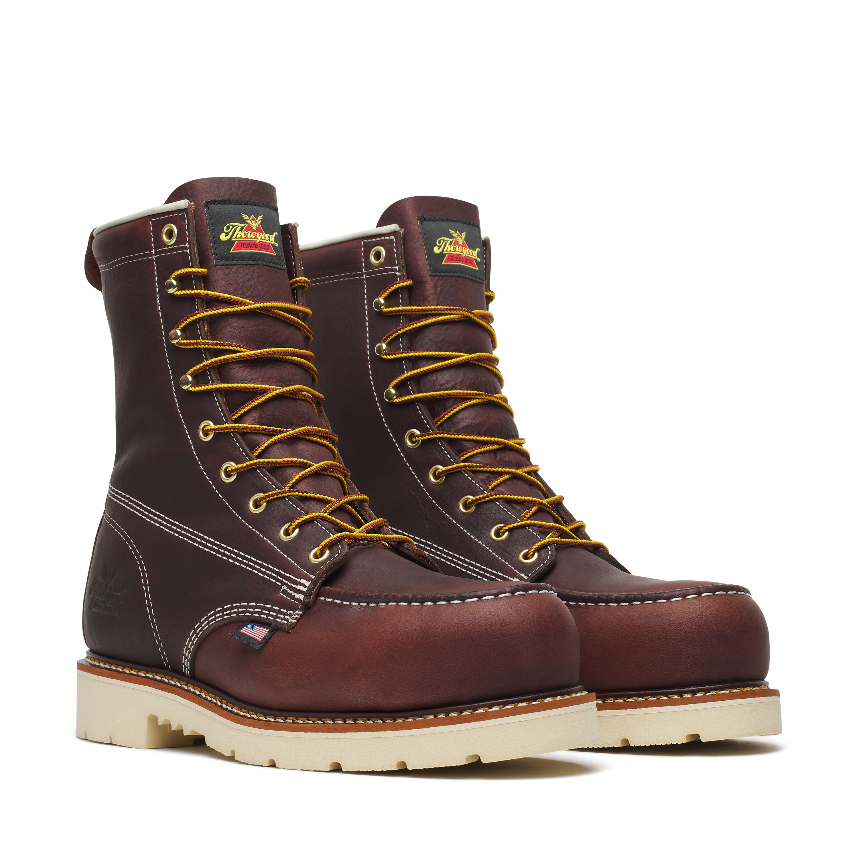 Thorogood American Heritage 8" Black Walnut Moc Toe Work Boot