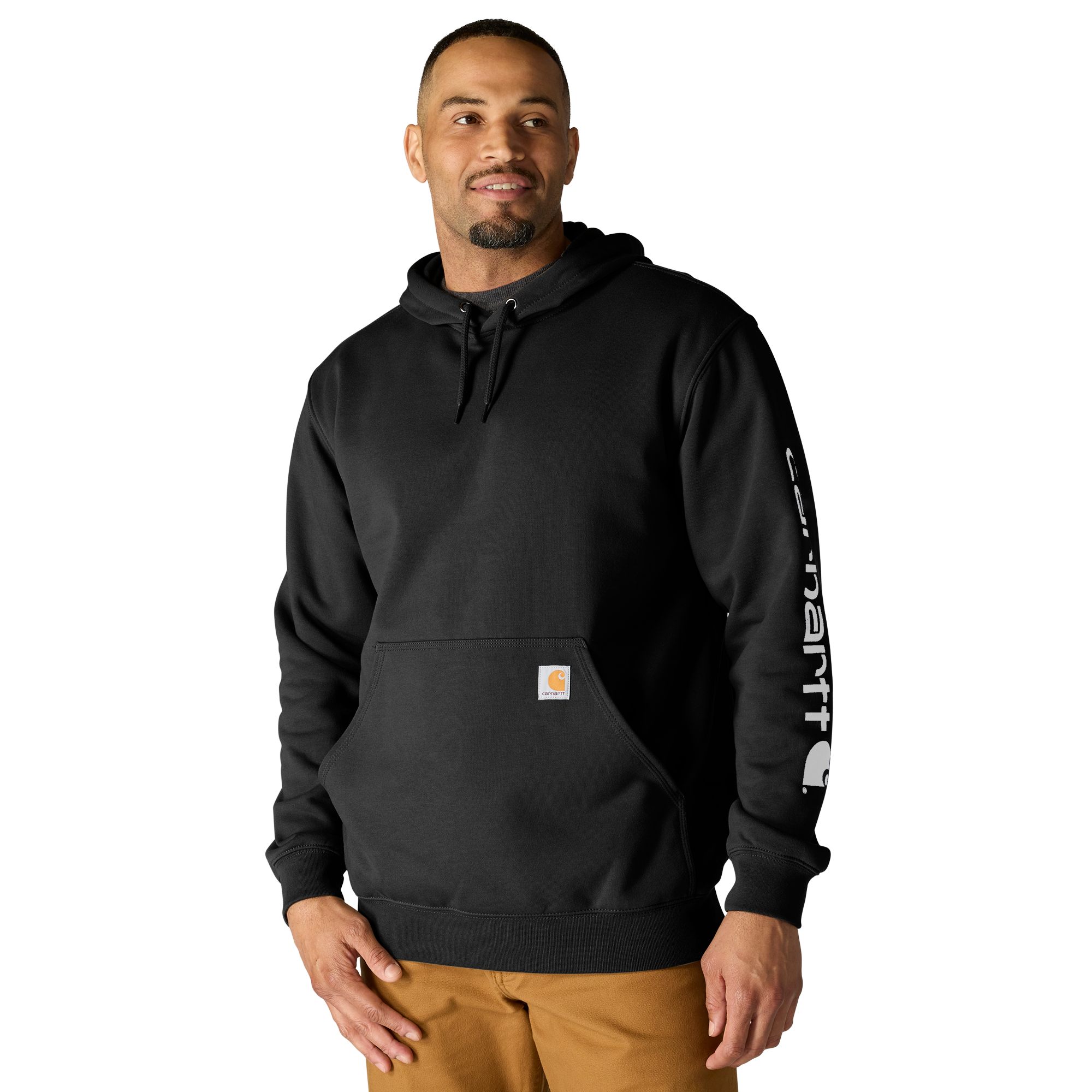 Men's Carhartt Midweight Signature Sleeve Logo Hoodie