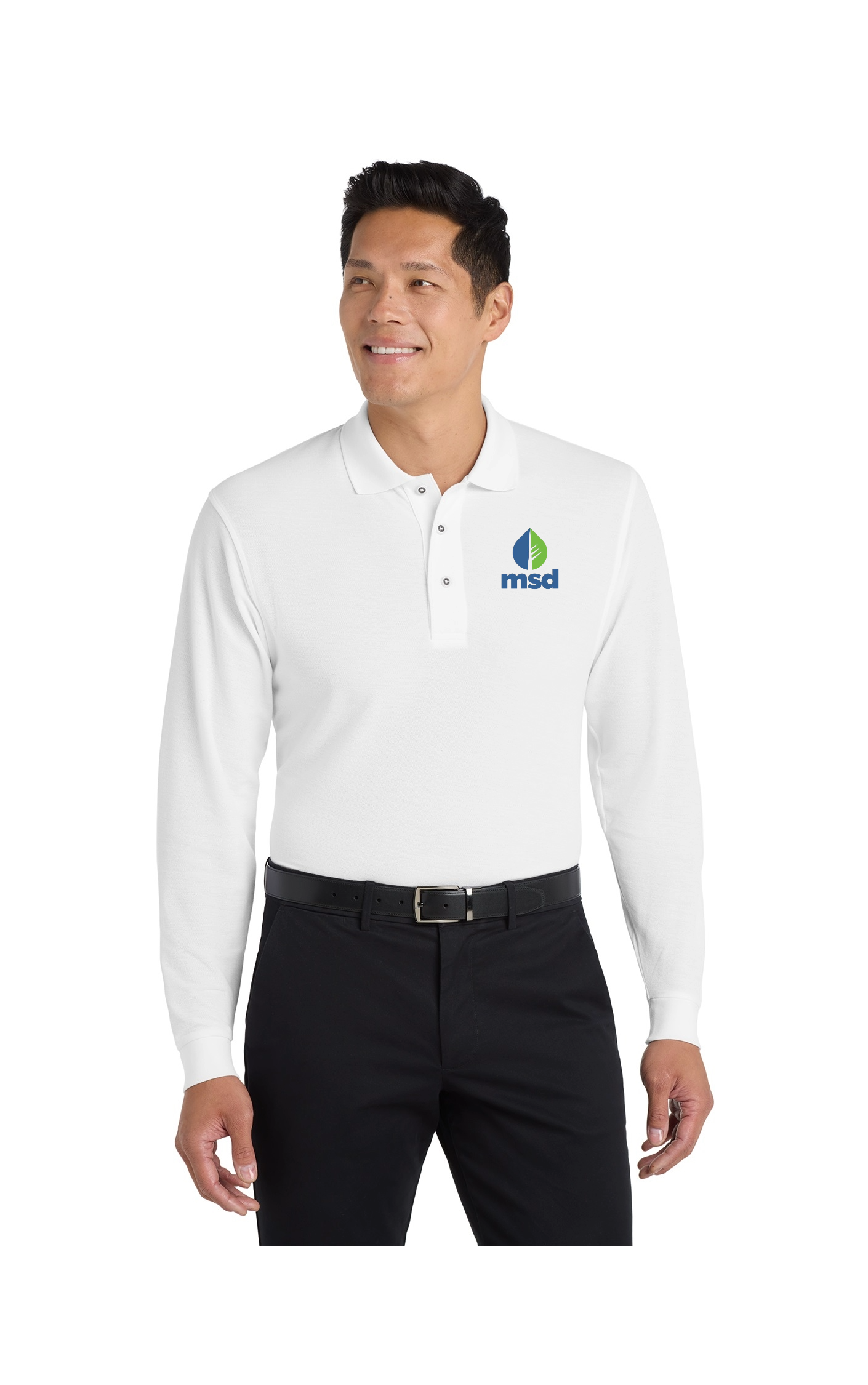 Port Authority Silk Touch Long Sleeve Polo