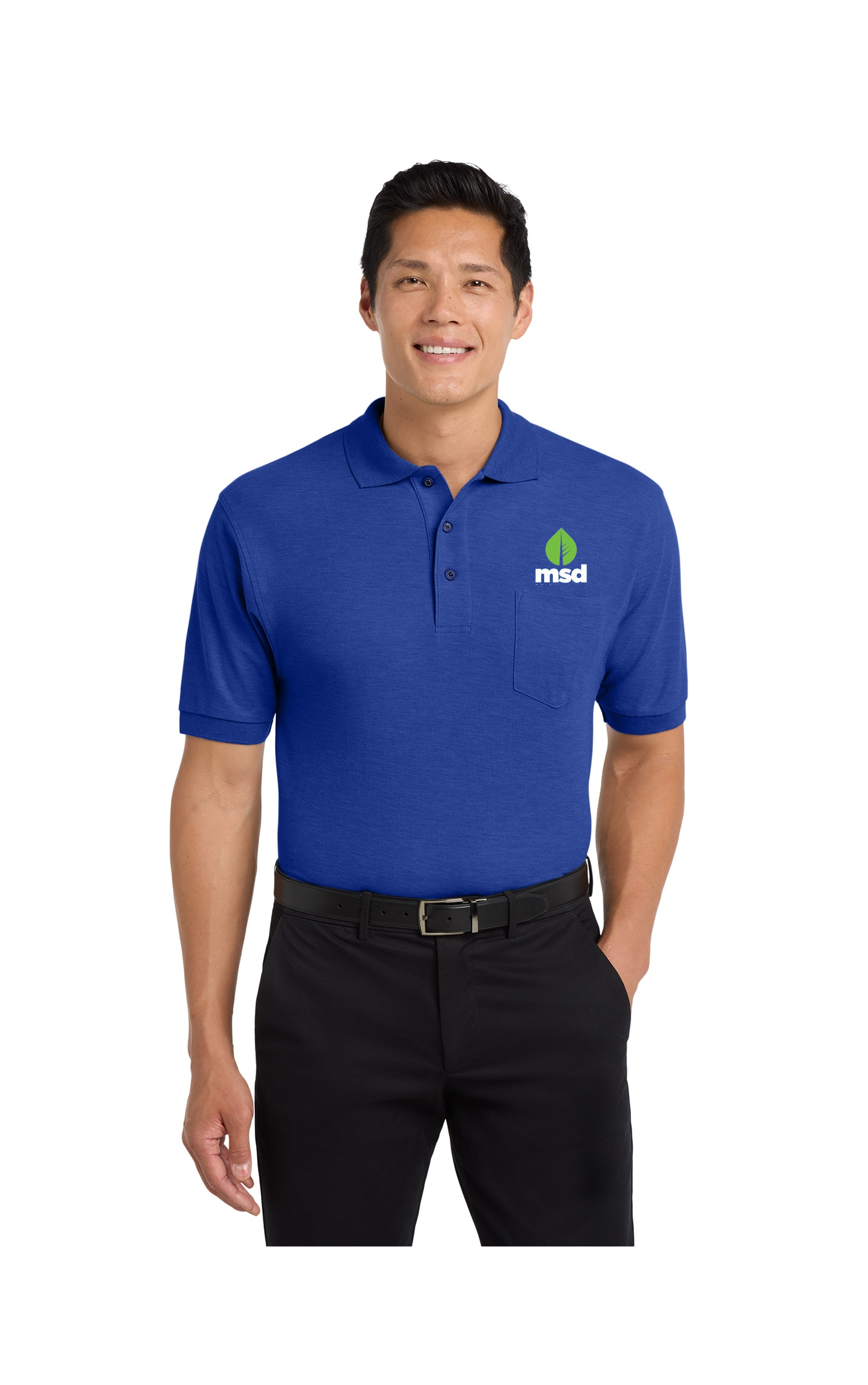 Port Authority Silk Touch Polo with Pocket