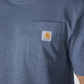 Carhartt Short Sleeve Pocket T-shirt - Dark Tranquil Blue Heather