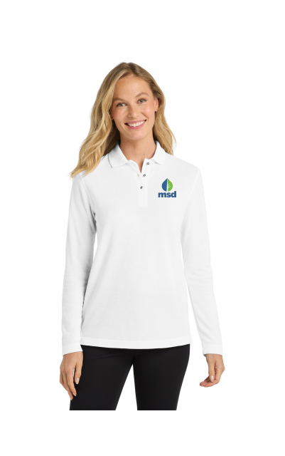 Port Authority Women's Silk Touch Long Sleeve Polo