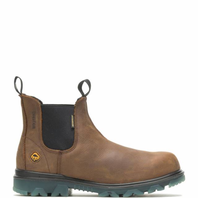 Men's Wolverine I-90 EPX Romeo Waterproof Composite Toe-Sudan Brown