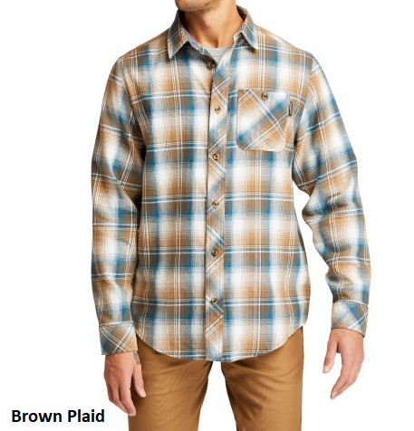 Men's Timberland PRO Woodfort Mid-Weight Flannel Work Shirt