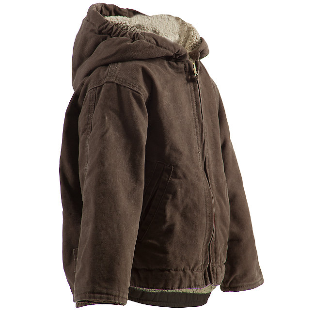 Infant Berne Softstone Sherpa-Lined Hooded Coat-Bark