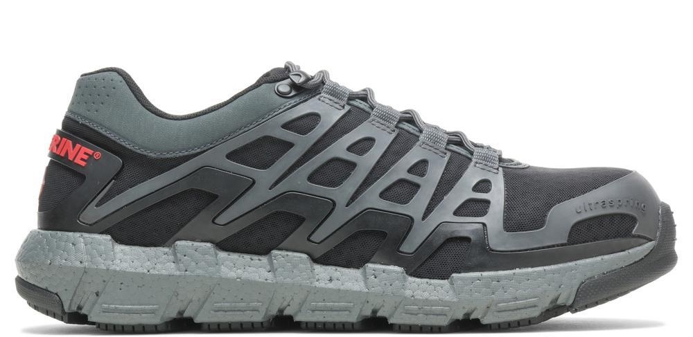 Men's Wolverine Rev Vent UltraSpring Durashocks Composite Toe Shoe-Charcoal