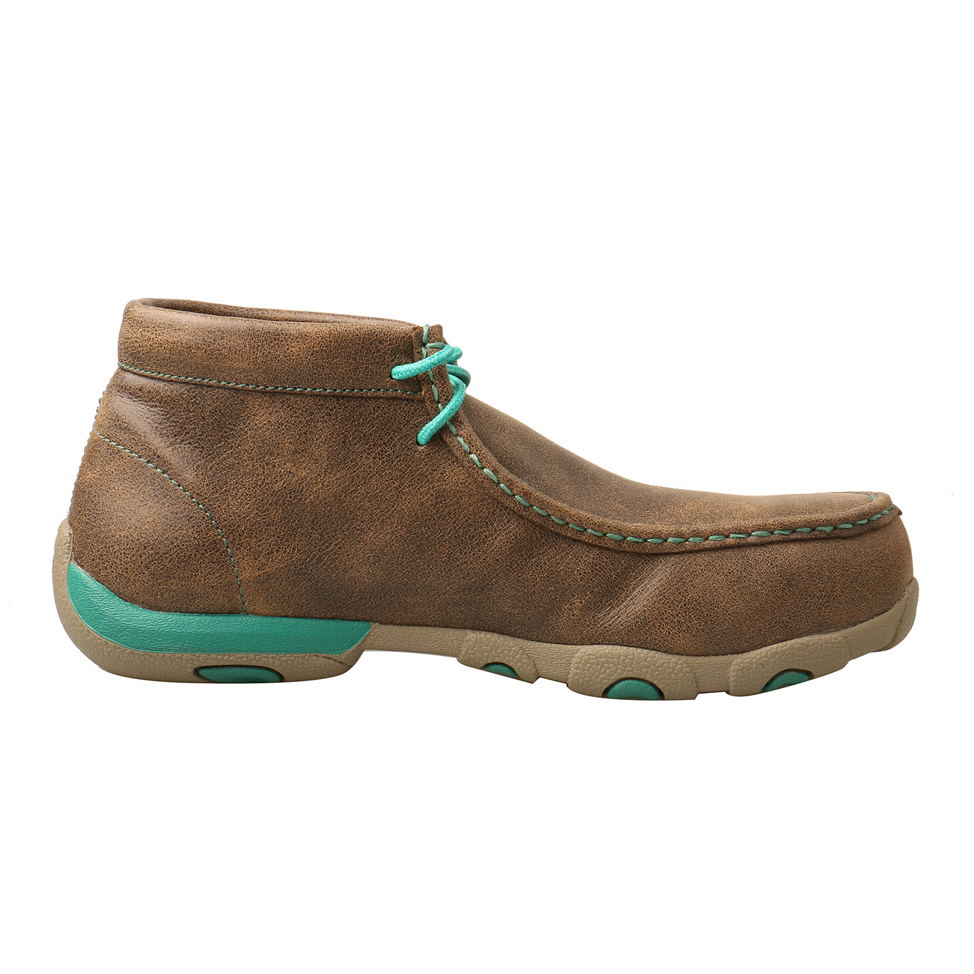 Women's Twisted X Chukka Driving Moc Alloy Toe-Bomber & Turquoise
