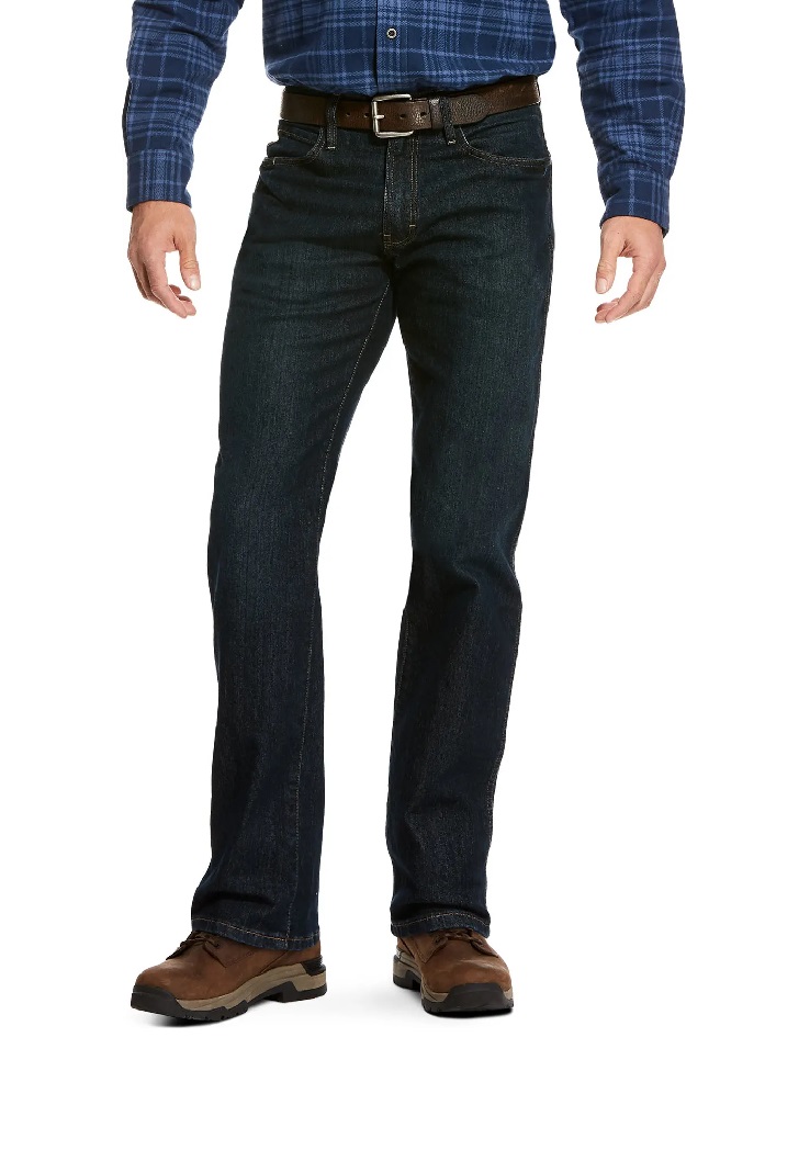 Men's Ariat Rebar M4 Durastretch Straight Leg Jean-Blackstone