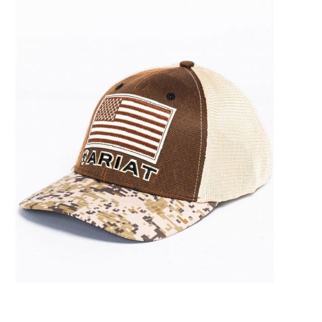 ariat flag hat