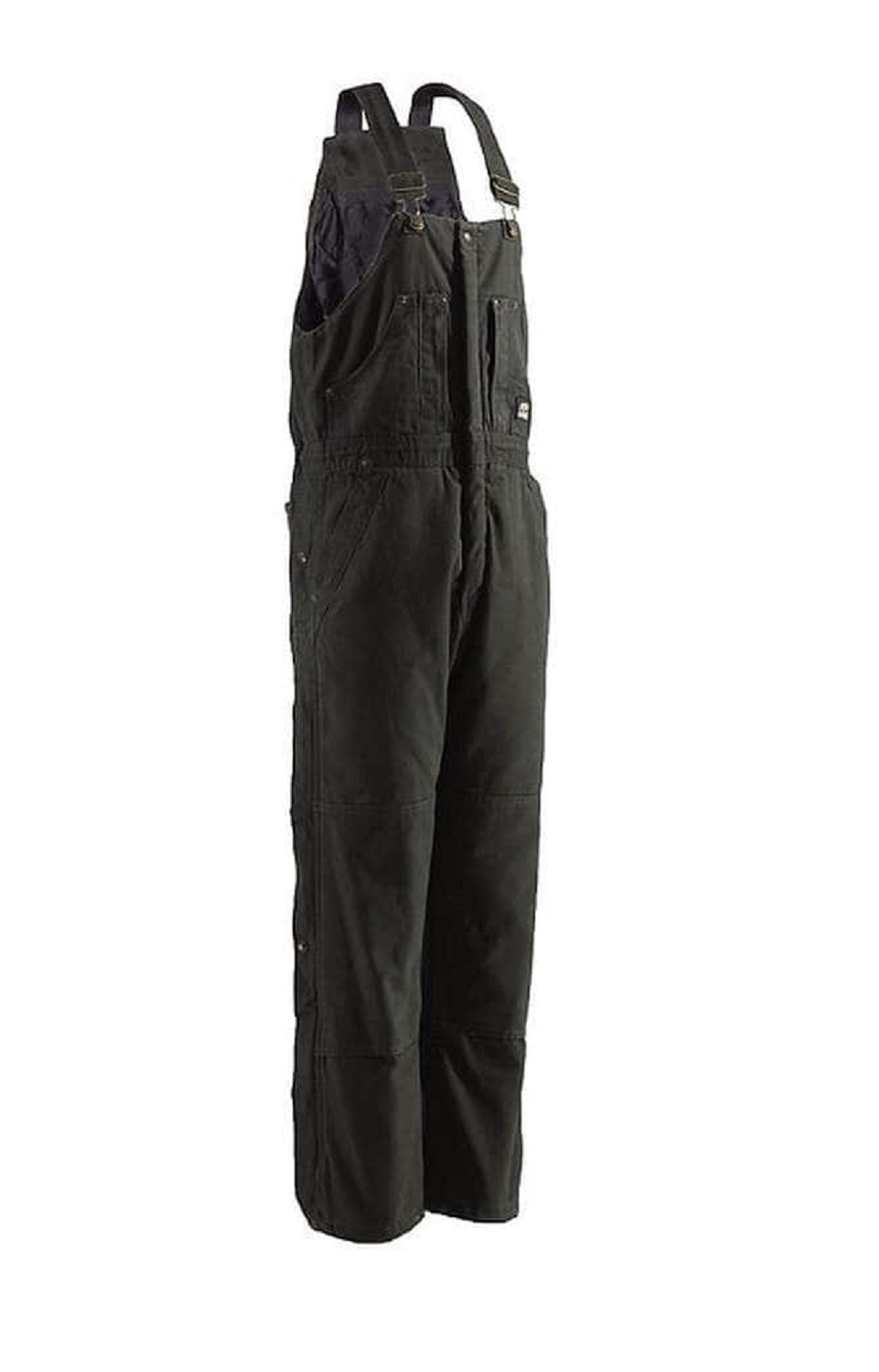 Men's Berne Highland Washed Insulated Bib Overall Olive