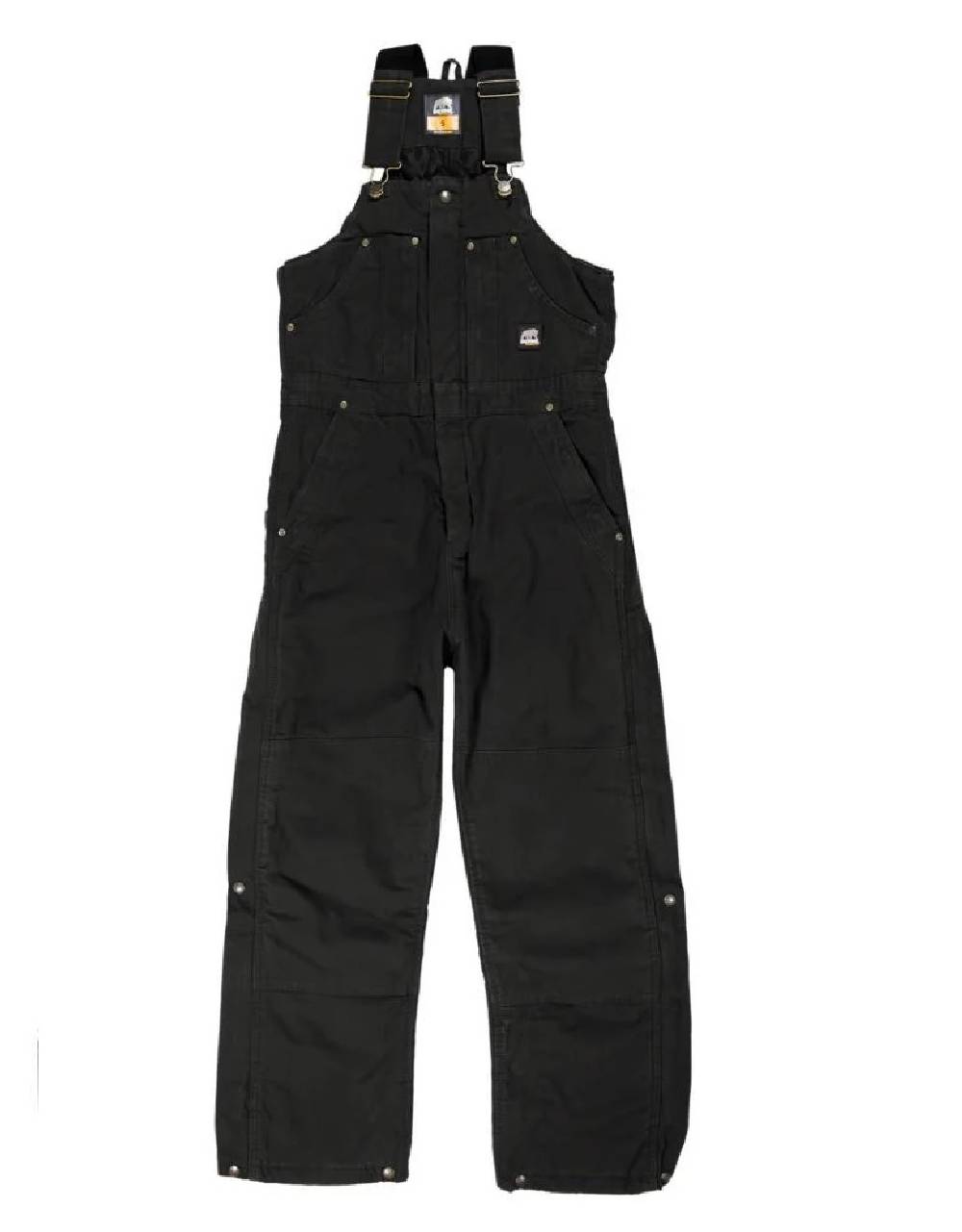 men s berne highland washed insulated bib overall black berne insulated bibs size chart