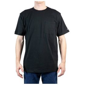 Men's Berne Heavyweight Cotton Short Sleeve Pocket Tee-Black
