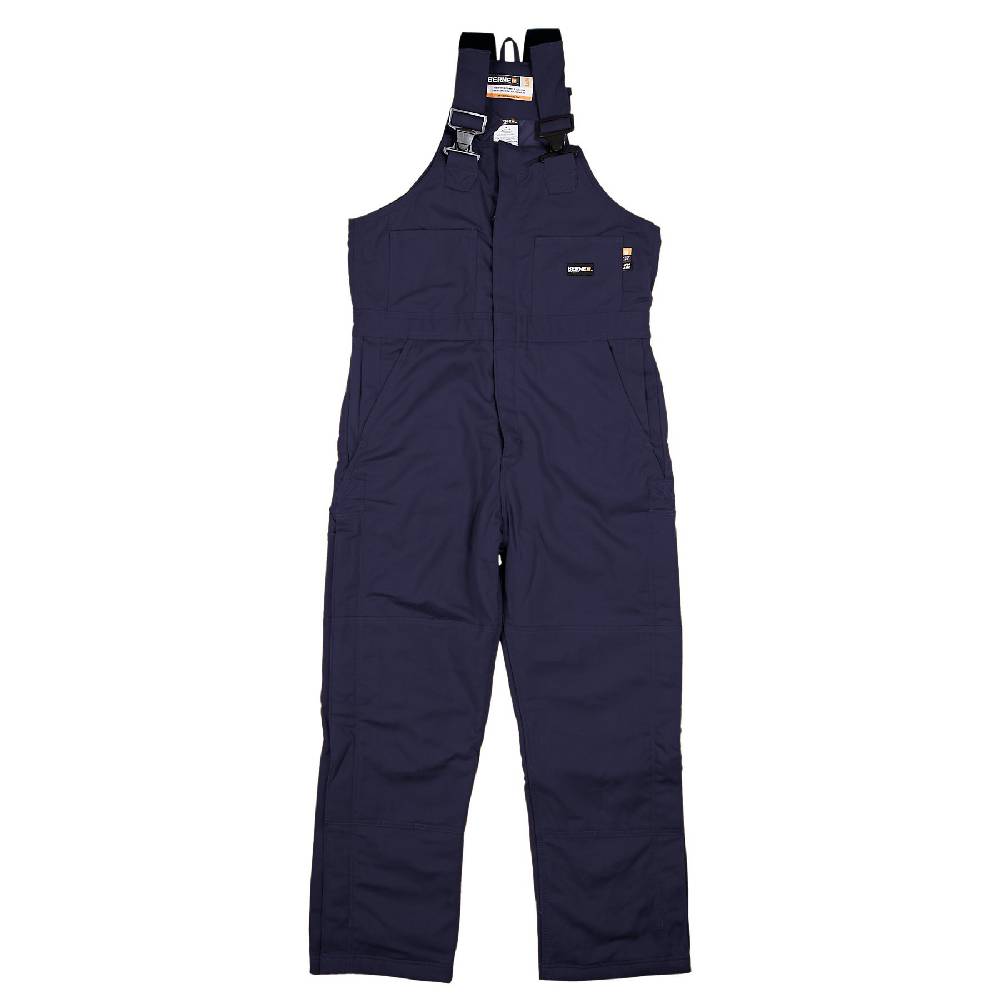 Men's Berne FR Deluxe Insulated Bib Overall-Navy
