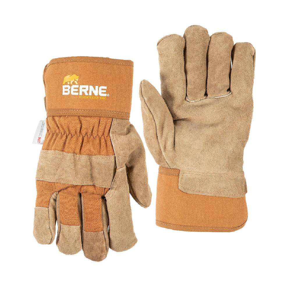 Men's Berne Heavy Duty Insulated Utility Glove-Brown
