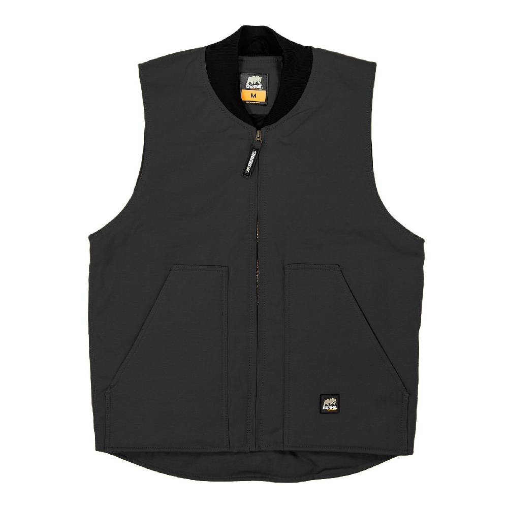 Men's Berne Duck Workman's Vest Black