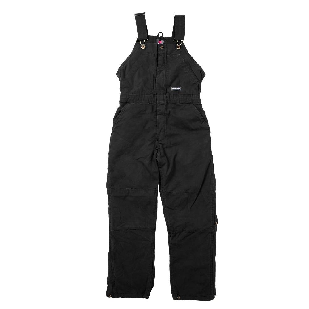 Women's Berne Softstone Duck Insulated Bib-Black
