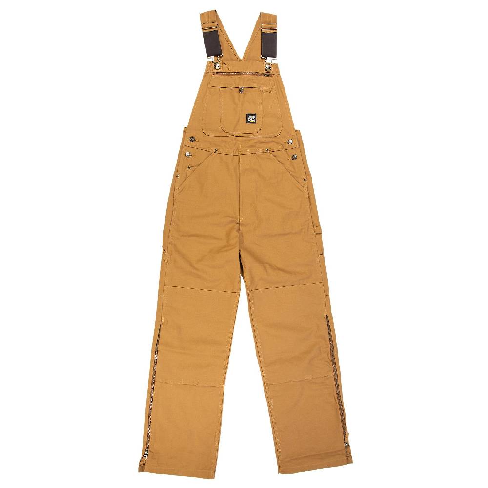 Men's Berne Original Unlined Duck Bib Overall-Brown