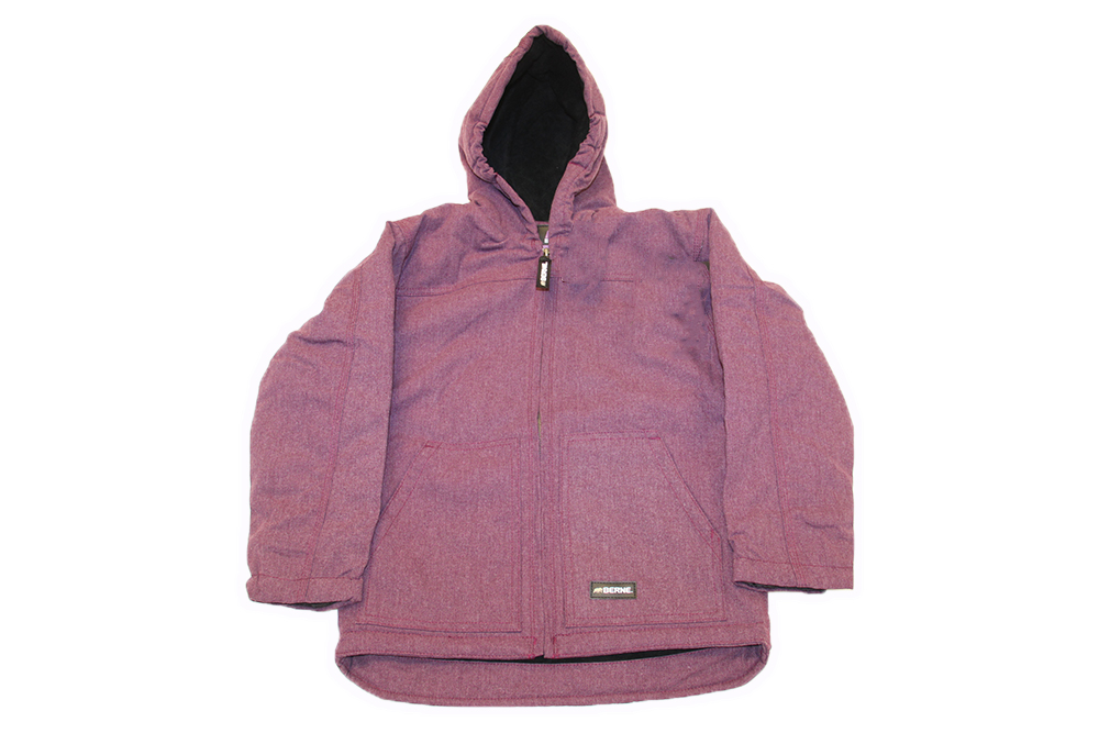 Kids' Berne Softstone Quilted Heather Duck Jacket-Plum