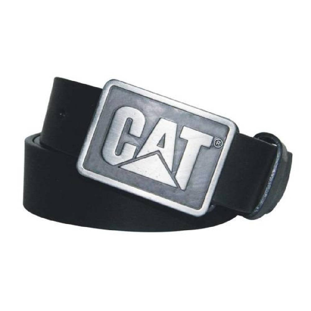 caterpillar leather belt