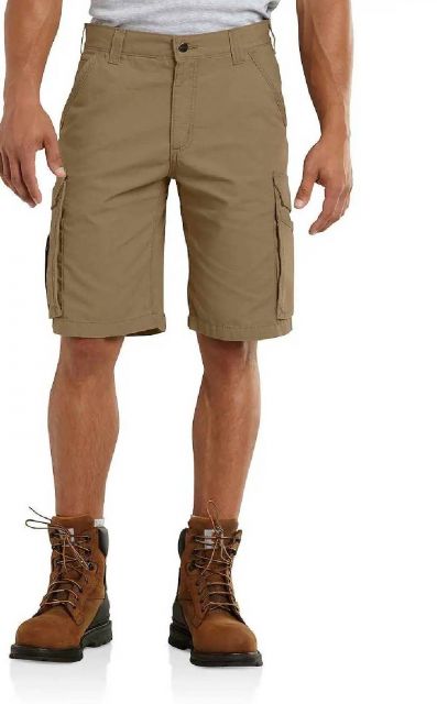 work boots and shorts