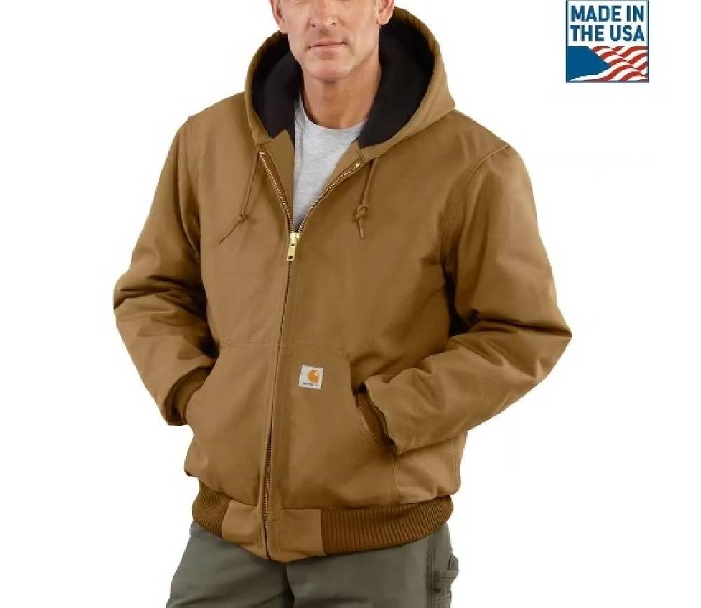Men's Carhartt Quilted Flannel-Lined Duck Active Jacket