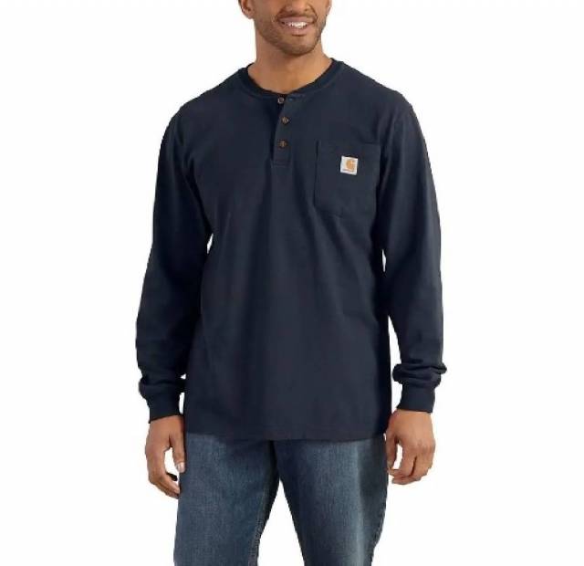 Men's Carhartt Workwear Pocket Long-Sleeve Henley