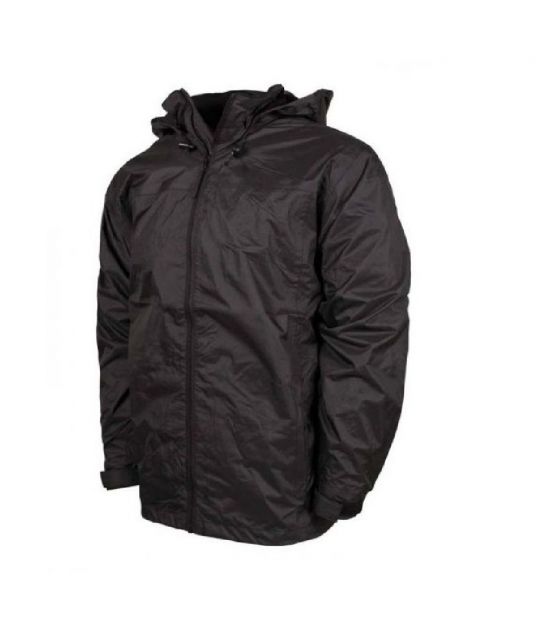plain black waterproof jacket