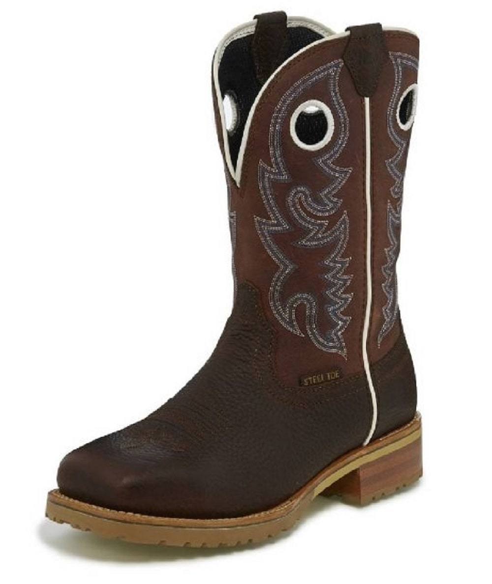 justin safety toe boots