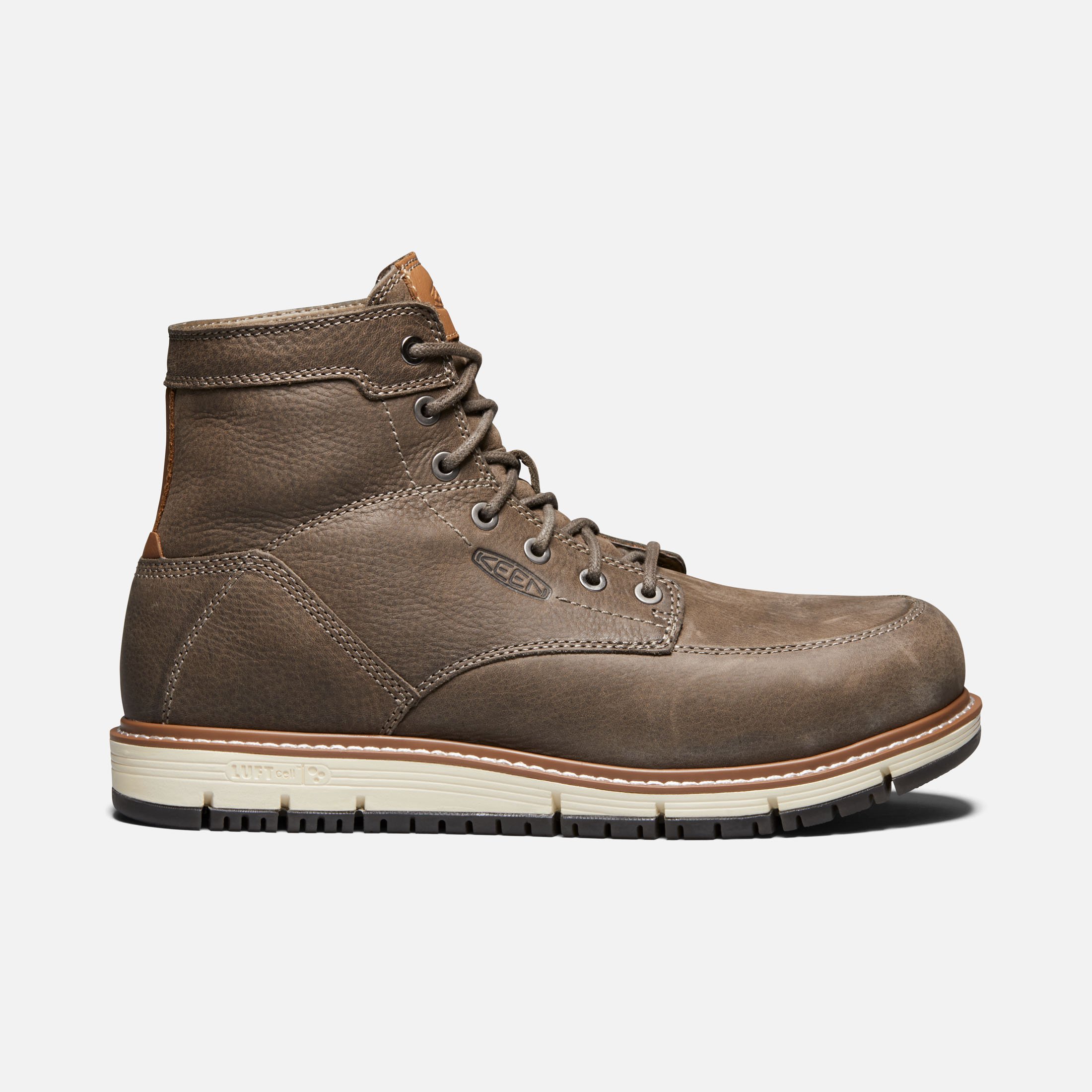 Men's KEEN Utility San Jose 6" Wedge Aluminum Toe-Falcon/Caramel