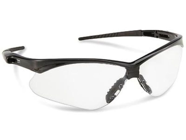 Nemesis Black Frame Clear Lens Safety Glasses