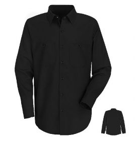Men's Red Kap Industrial Long Sleeve Work Shirt-Solid
