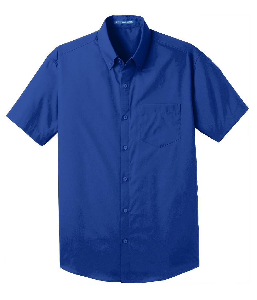 Men's Port Authority Essential Short Sleeve Carefree Poplin Shirt